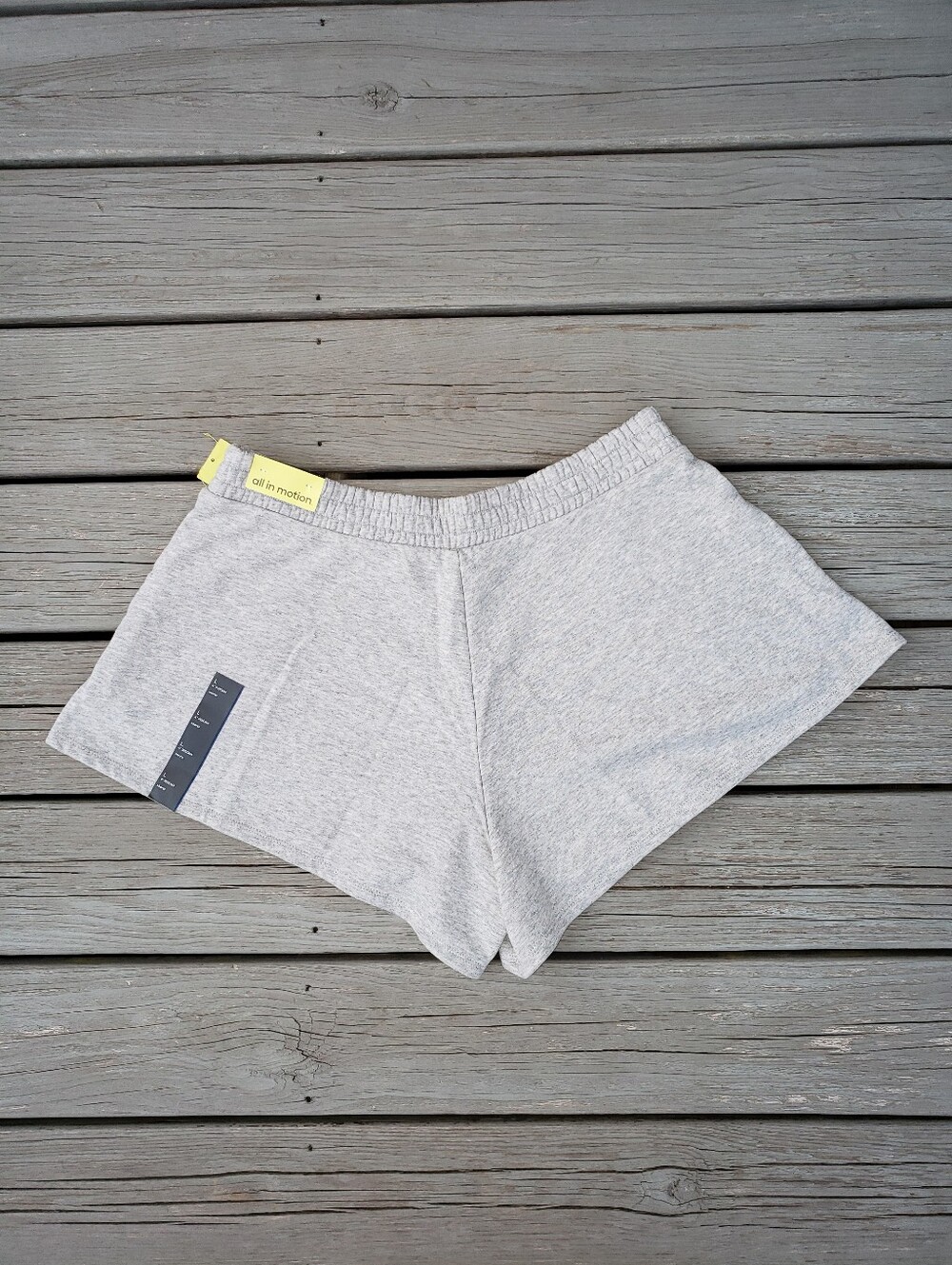 All In Motion Gray 4" Inseam High Rise Lounge Shorts - Large - Picture 2 of 11